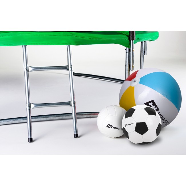 Батут детский Hop-Sport 16ft (488cm) green с внешней сеткой