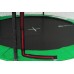Батут детский Hop-Sport 12ft (366cm) черно-зеленый с внутренней сеткой