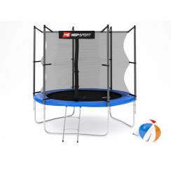 Батут детский Hop-Sport 8ft (244cm) blue с внутренней сеткой