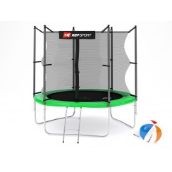 Батут детский Hop-Sport 8ft (244cm) green с внутренней сеткой