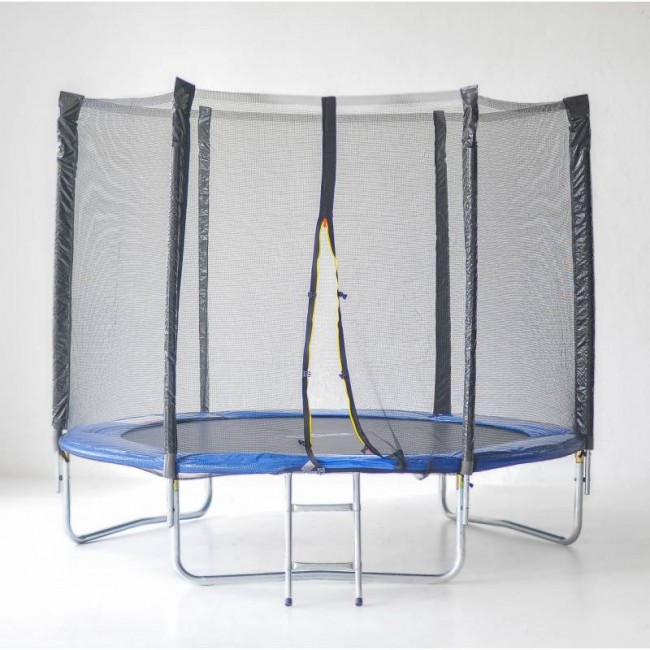 Батут детский SJ 4.5ft (140cm) blue с внешней сеткой