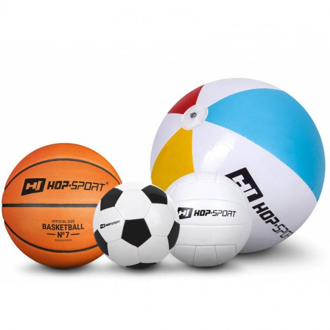 Батут дитячий Hop-Sport 16ft (488cm) blue з зовнішньої сіткою