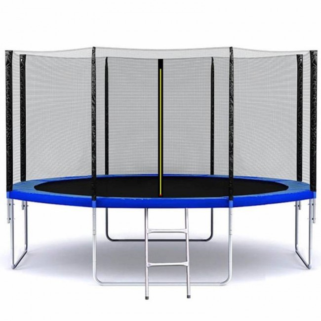 Батут дитячий SJ 13ft (404cm) blue з зовнішньої сіткою Батут дитячий SJ 13ft (404cm) blue з зовнішньої сіткою