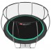 Батут детский Hop-Sport Premium 14ft (427 cm) черно-зеленый с внутренней сеткой