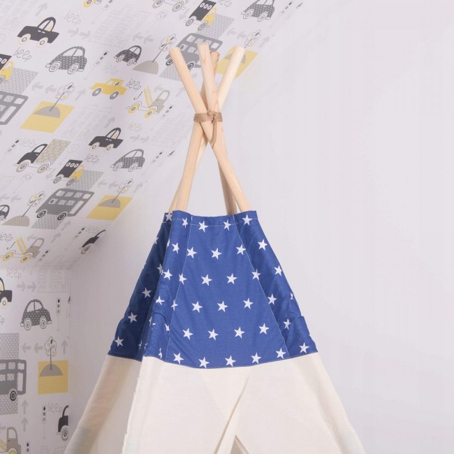 Детская палатка (вигвам) Springos Tipi XXL TIP08 White/Blue