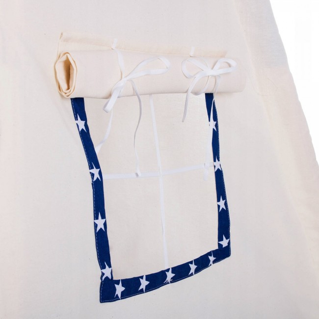 Детская палатка (вигвам) Springos Tipi XXL TIP08 White/Blue