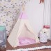 Дитяча палатка (вігвам) Springos Tipi XXL TIP09 White / Pink