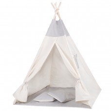 Дитяча палатка (вігвам) Springos Tipi XXL TIP10 White / Grey