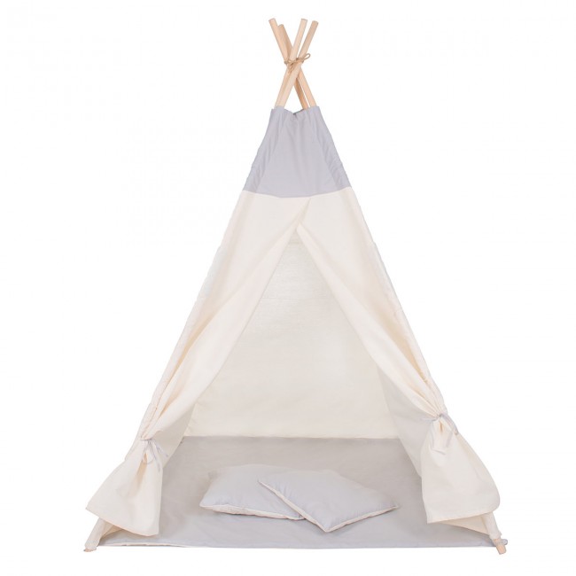 Детская палатка (вигвам) Springos Tipi XXL TIP10 White/Grey