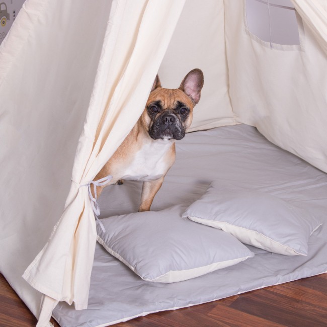 Детская палатка (вигвам) Springos Tipi XXL TIP10 White/Grey