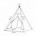 Детская палатка (вигвам) Springos Tipi XXL TIP01 White/Black