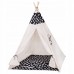 Дитяча палатка (вігвам) Springos Tipi XXL TIP01 White / Black