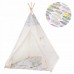 Дитяча палатка (вігвам) Springos Tipi XXL TIP14 White / Mix