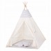 Дитяча палатка (вігвам) Springos Tipi XXL TIP03 White / Grey