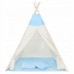 Дитяча палатка (вігвам) Springos Tipi XXL TIP06 White / Sky Blue