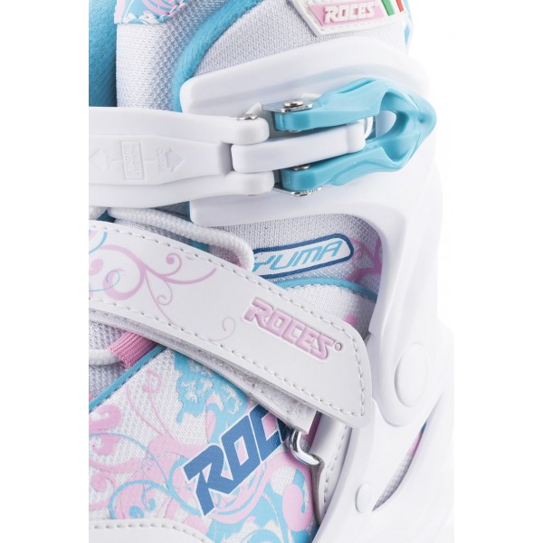 Роликовые коньки детские раздвижные Roces YUMA белый/голубой р.36 S17RS5WQ36
