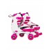 Роликові ковзани (квади) SportVida SV-LG0054 Size 31-34 White / Pink