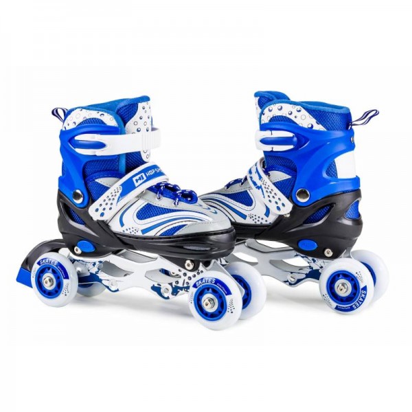 Роликовые коньки 3в1 Hop-Sport HS-8101 Speed M (размер) синие