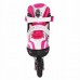 Роликовые коньки SportVida SV-LG0042 Size 31-34 White/Pink