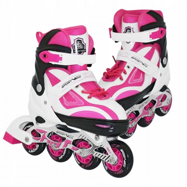 Роликовые коньки SportVida SV-LG0042 Size 31-34 White/Pink