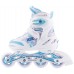 Роликовые коньки детские раздвижные Roces YUMA белый/голубой р.30 S17RS5WQ30