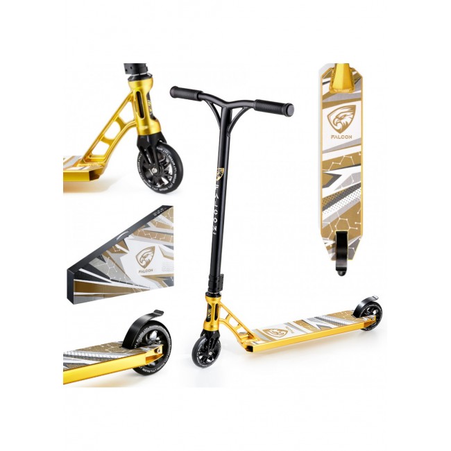 Трюковий самокат Falcon Pro Black/Gold (P-5907739312587)