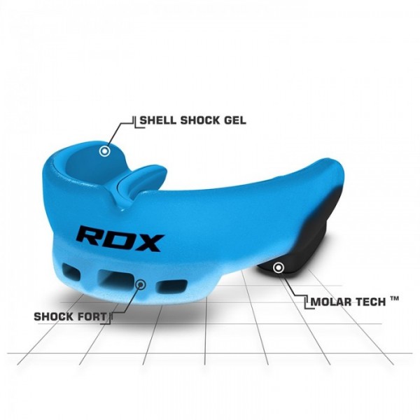 Капа боксерская RDX GEL 3D Elite Blue
