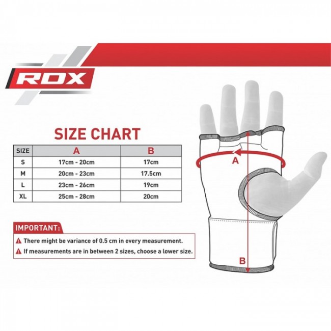 Бинт-рукавичка RDX Inner Gel Black L