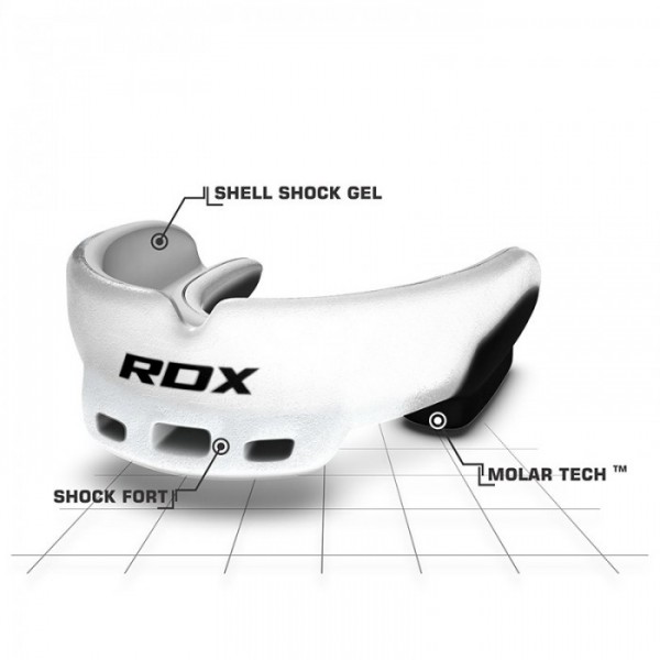 Капа боксерська RDX GEL 3D Elite White
