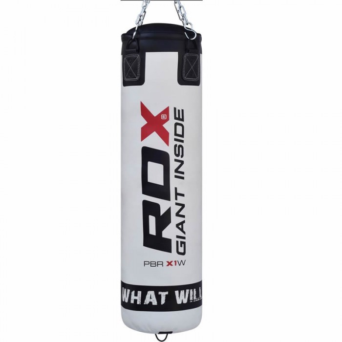 Боксерський мішок RDX Leather White 1.2м, 40-50 кг