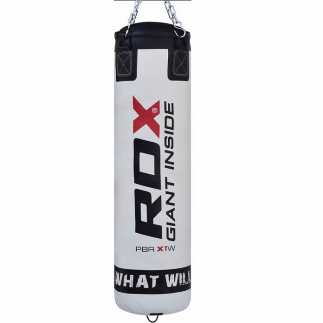 Боксерський мішок RDX Leather White 1.5 м, 45-55 кг Боксерський мішок RDX Leather White 1.5 м, 45-55 кг