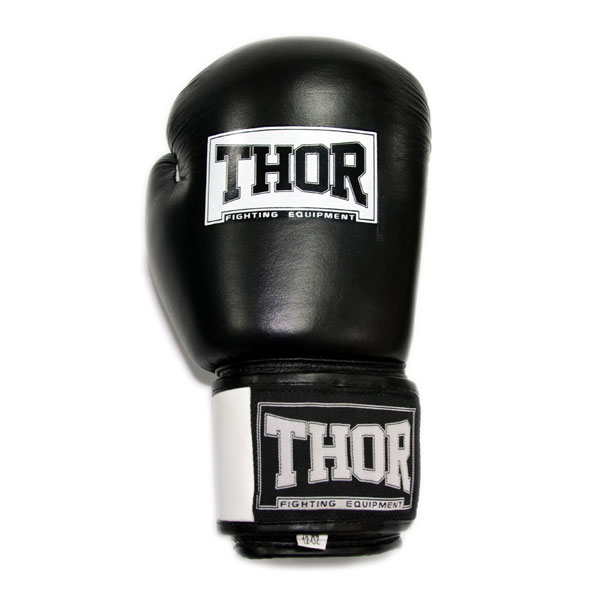 Боксерские перчатки THOR SPARRING (PU) BLK/WH 12 oz.
