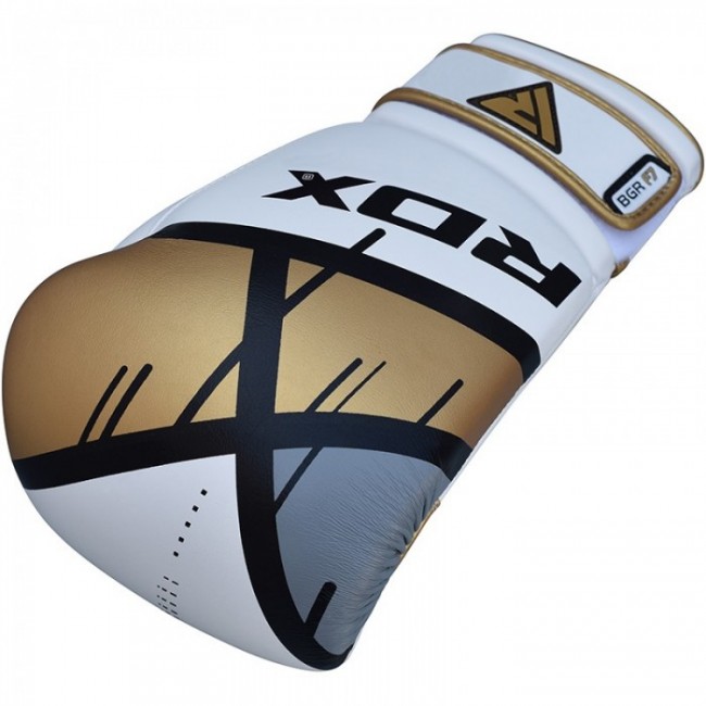 Боксерские перчатки RDX Rex Leather Gold 8 ун.