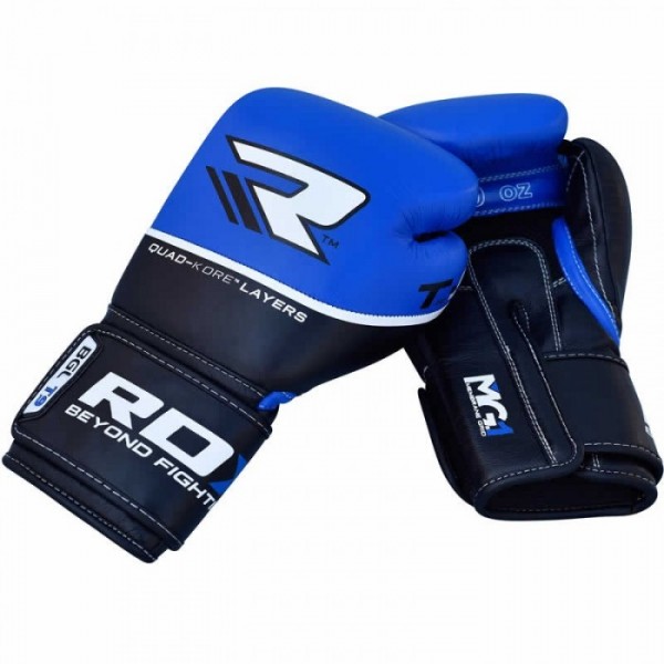 Боксерские перчатки RDX Quad Kore Blue 12 ун.