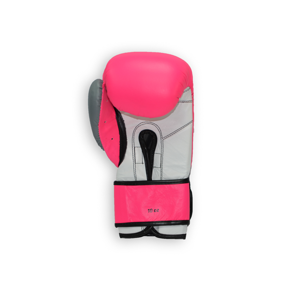 Боксерские перчатки THOR TYPHOON 10oz /PU /розово-бело-серые
