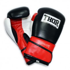 Боксерские перчатки THOR ULTIMATE (Leather) W/B/R 10 oz.