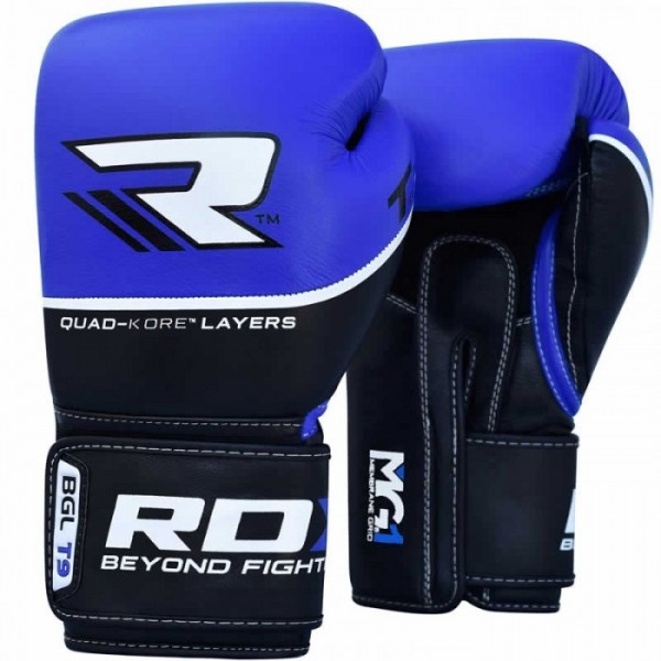 Боксерские перчатки RDX Quad Kore Blue 14 ун.