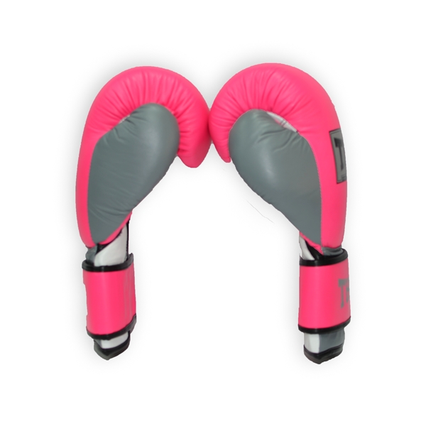 Боксерські рукавички THOR TYPHOON 10oz / Шкіра / рожево-біло-сірі