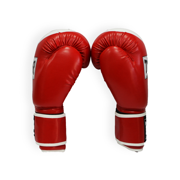 Боксерские перчатки THOR COMPETITION 14oz /Кожа /красно-белые