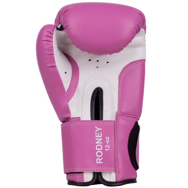 Боксерські рукавички RODNEY (рожево-білі) 12oz