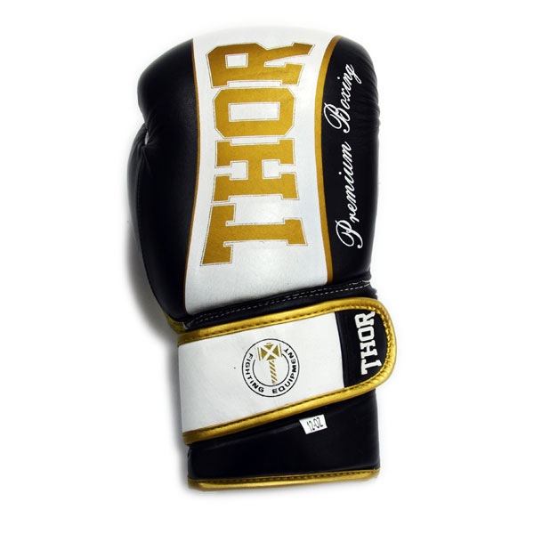 Боксерские перчатки THOR THUNDER (PU) BLK 14 oz.