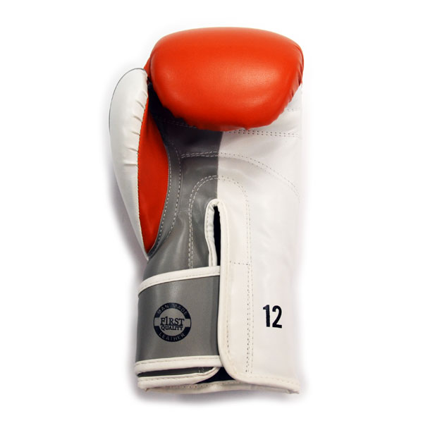 Боксерские перчатки THOR ULTIMATE (PU) OR/GR/WH 16 oz.