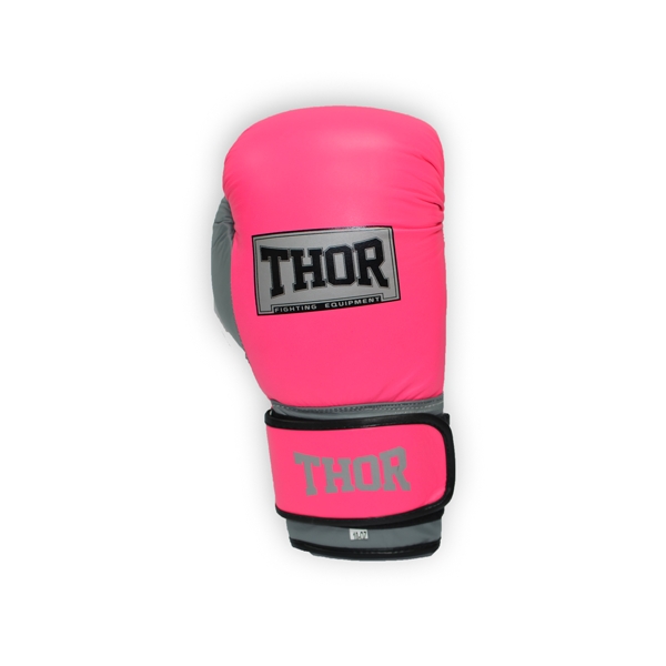 Боксерские перчатки THOR TYPHOON 12oz /PU /розово-бело-серые