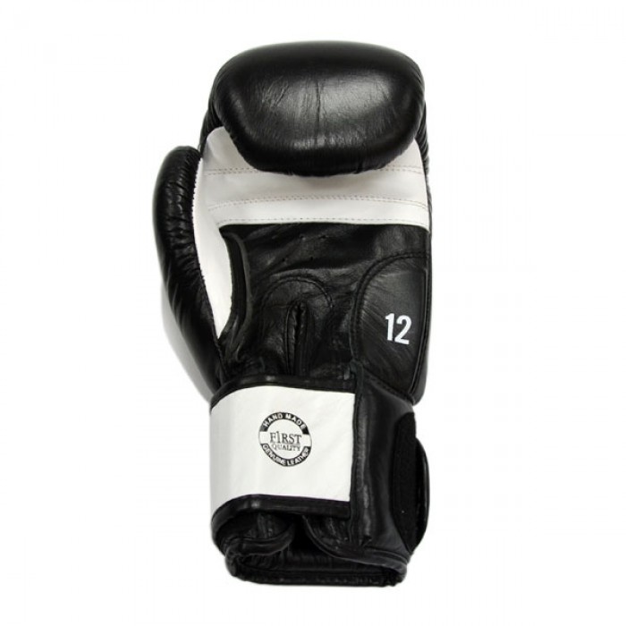 Боксерские перчатки THOR SPARRING (Leather) BLK/WH 10 oz.