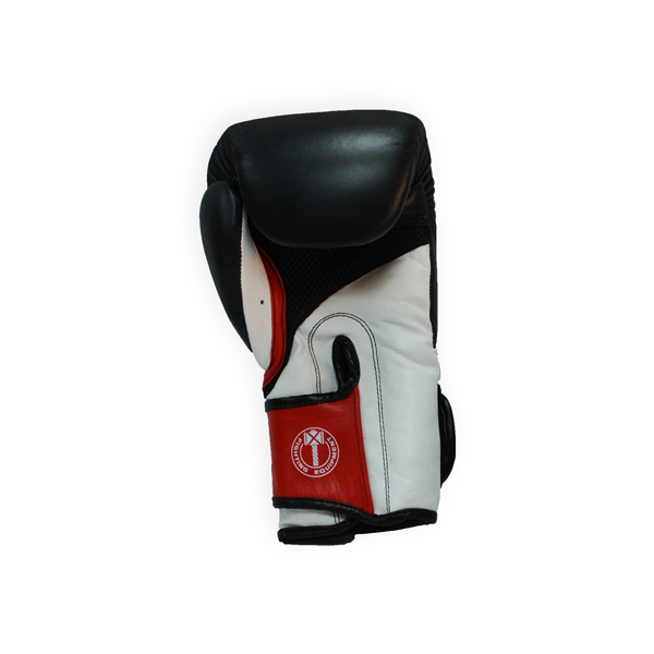 Боксерские перчатки THOR PRO KING 12oz /Кожа /черно-красно-белые