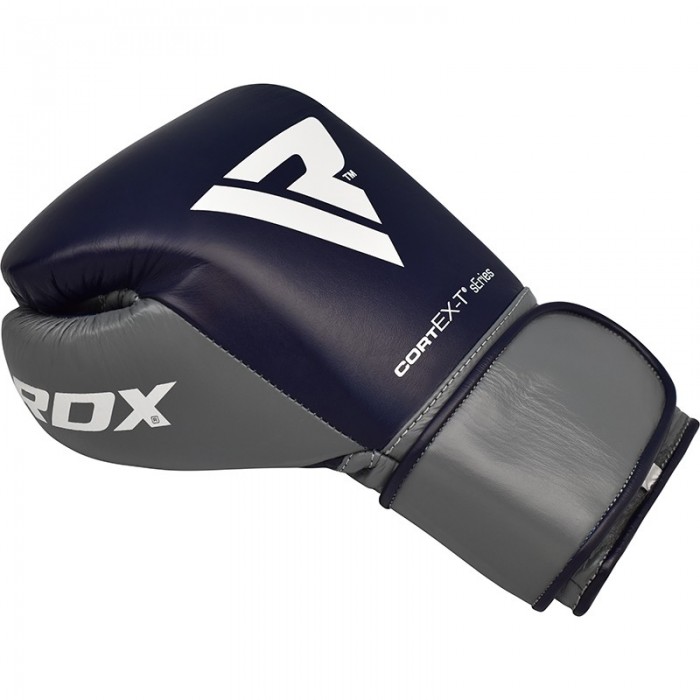 Боксерские перчатки RDX Leather Pro C4 Blue 12 ун.