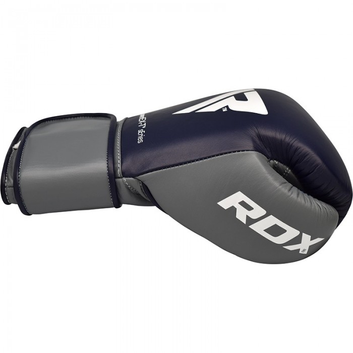 Боксерские перчатки RDX Leather Pro C4 Blue 12 ун.