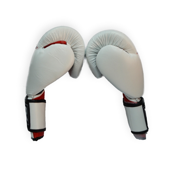 Боксерські рукавички THOR RING STAR 10oz / Шкіра / біло-червоно-чорні