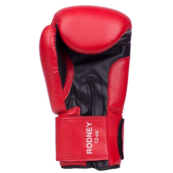 Боксерские перчатки RODNEY (красно-черные) 12oz