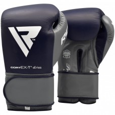 Боксерські рукавички RDX Leather Pro C4 Blue 14 ун.